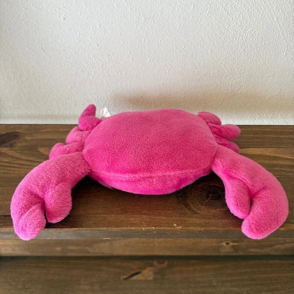 2pc Wishpets 2013 Droopy Crabby Plush Lot Pink Purple Large Eyes Bow 03707 Set